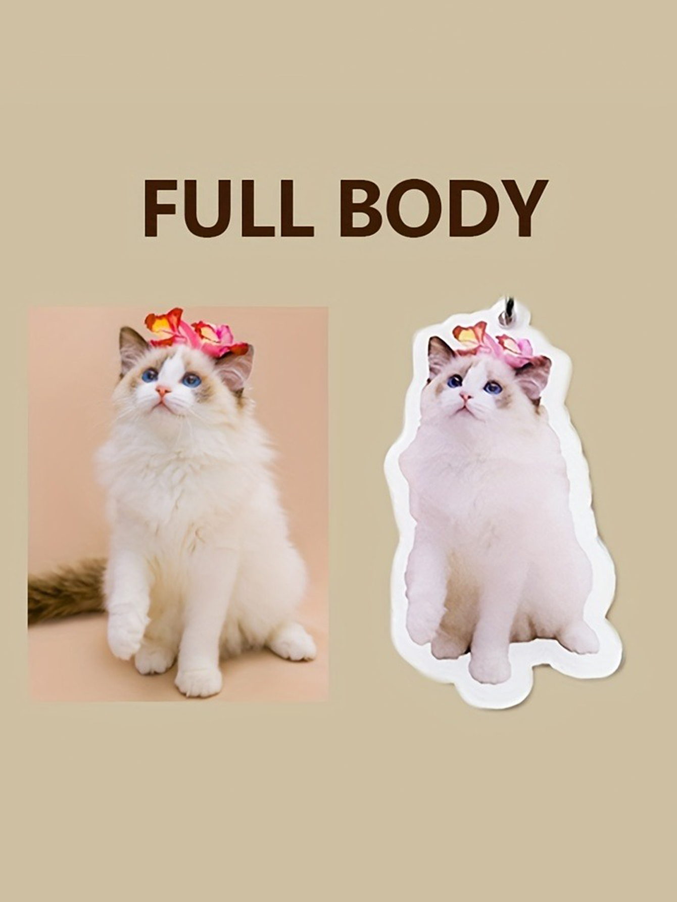 Custom Pet Acrylic Keychain Charms